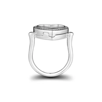 Uždegimo Širdies Apranga Žiedas Autentiški 925 Sterlingas sidabro Papuošalai Žiedas Moters Europos Stiliaus Sidabro Žiedai, Papuošalai Priėmimo