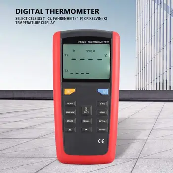 VIENETO UT325 Kontaktinis Termometras K tipo Termopora Skaitmeninis Termometras Pyrometer-200~1375C Susisiekti Temperatūros Testeris