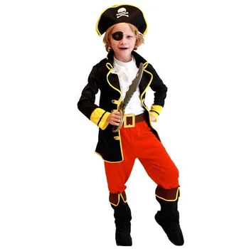 Vaikai Berniukai Piratų Kostiumų Cosplay Rinkinys Vaikams Naujųjų Metų Purim Karnavalą Šalies Išgalvotas Suknelė