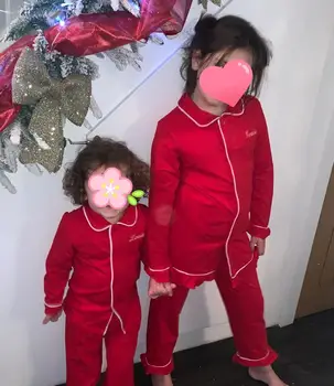 Vaikai Berniukai kūdikis Sleepwear mergina patenka medvilnės rinkiniai, kalėdinės Vaikų Homewear Pižama Berniukui, Pižamos naktiniai drabužiai Vaikams 12m-8Y pijama