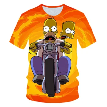 Vaikų Berniukų Kietas Simpsonai T Marškinėliai Trumpomis Rankovėmis Vaikų Mergaičių Print T Marškinėliai Vaikams Populiariausių Viršūnes Tee