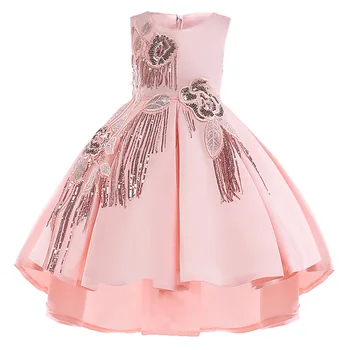 Vaikų drabužiai mergaitėms kutai uodega suknelė vaikams, gimtadienio, vestuvių suknelė baby princess šalis mergaičių dress 2 -10 Y vaikiški drabužiai