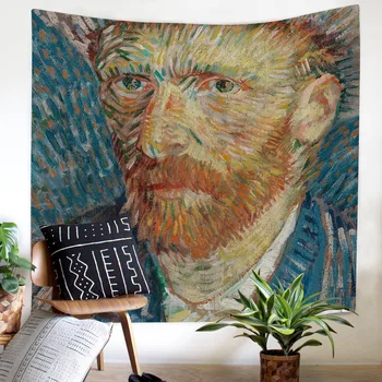 Van Gogh Aliejaus Tapybai Gobelenas Sienos Kabo 3D Spausdinta Reklama, Vėliavos, Antklodė, Sienos Medžiaga Bohemijos Mandala Gobelenai Sienos, kiliminė danga