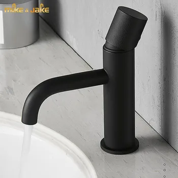 Varis žalvaris baseino prabangus maišytuvas matinė juoda šalto ir karšto praustuvas maišytuvas Nordic black vonios čiaupo baseino
