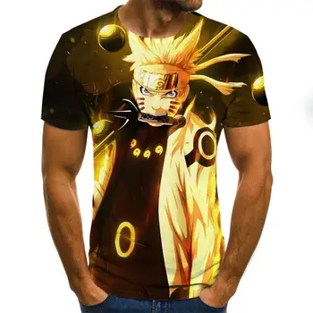 Vasaros mados vyriški hip-hop ' o T-shirt 3D T-marškinėliai, vyriški marškinėliai vasaros anime marškinėliai trumpomis rankovėmis O-kaklo viršų