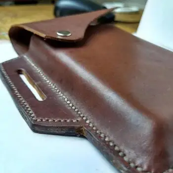 Vertikali odos mobilųjį telefoną kišenėje Odinis mobiliojo telefono kišenės EDC įrankių laikymo dėklas
