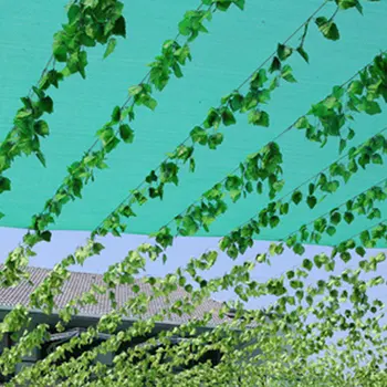 Vestuvių dekoravimas 12pcs 230 cm Dirbtinis Gebenės Lapų Girlianda Augalai Plastiko žalia ilgai Vynuogių Netikrą Žalumynų, gėlių Namų dekoro