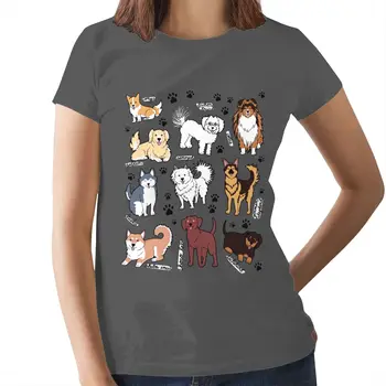 Vokiečių Aviganis T-Shirt Mielas Šunims Marškinėliai 100 Medvilnės, trumpomis Rankovėmis Moterims marškinėlius Didelio dydžio Moteriški Marškinėliai