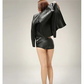 Vyriški Wetsuit Striukė Top moteriški Šortai 3.5 mm Premium Yamamoto Neopreno Wetsuits Moterų ilgomis Rankovėmis Unisex Dizaino