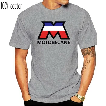 Vyrų Bendrasis Medvilnės Motobecane Logotipą, T-Shirt