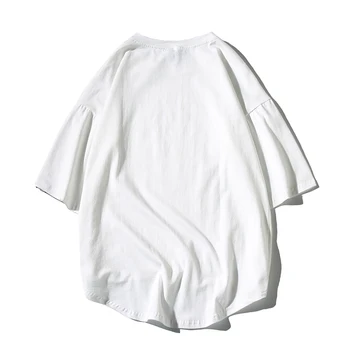 Vyrų Marškinėliai Hip-Hop Medvilnės marškinėliai O-kaklo 2021 m. Vasarą Japonų Stiliaus Negabaritinių Vyrų Priežastinis Tshirts 5XL Mados Prarasti Tees