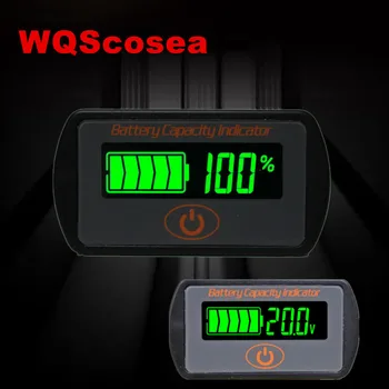 WS16 Švino-rūgšties Ličio Jutiklinis LCD Voltmeter Baterijos Talpos Indikatorius Įtampos Testeris, Matuoklis Stebėti Analizatorius 12V 24v