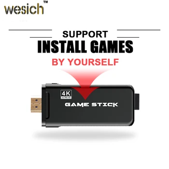 Wesich U8 Žaidimas Stick 4K Ultra HD TV Vaizdo Žaidimas HDMI Dongle PS1 Emuliatorius Dvigubai 2.4 G Wireless Gamepad Valdytojas 3D Žaidimų Konsolės
