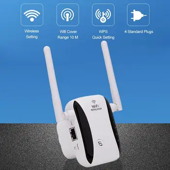 WiFi Kartotuvas Belaidžio Wifi Extender 300mbps Wi-Fi Stiprintuvas 802.11 n Ilgo Nuotolio Wi Fi Signalas, Booster 2.4 G Wifi Repiter