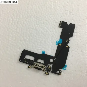 ZONBEMA 5vnt NAUJAS Įkroviklis Įkrovimo lizdas USB Doko Jungtis, Flex Cable For iPhone 