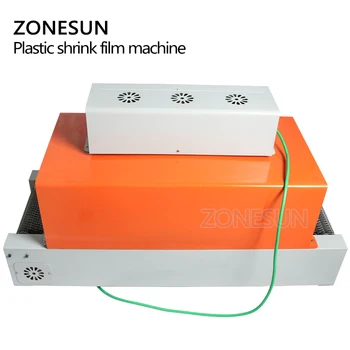 ZONESUN Automatinė Trauktis Mašina PVC Plėvelės Mažėja Šilumos Paketas Rankovės Plastikinės Pakuotės dėžutė stalo maisto sealler strapper įrankis