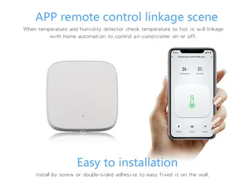 ZigBee tuya smart gyvenimo belaidžio wifi temperatūra drėgnumas detektorius, jutiklis, 