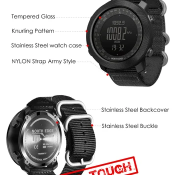 ŠIAURĖS KRAŠTO Smartwatch 2020 M. Vyras Aukštimatis, Barometras, Kompasas Veikia Sporto Pasaulio Laikas Vandeniui 50M Reloj Laikrodis Pėsčiųjų Laikrodis
