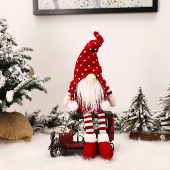 Šiaurės Kalėdų Nykštukai Tomte Lėlės Apdailos Megztas Beveidis Ilgos Kojos Santa Claus Langą Darbalaukio Ornamentu