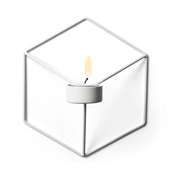Šiaurės Stiliaus Sienos Žvakių Laikiklis Laikymo 3D Geometrinis Geležies Metalo Sconce Žvakidė Baras Namų Puošybai B88