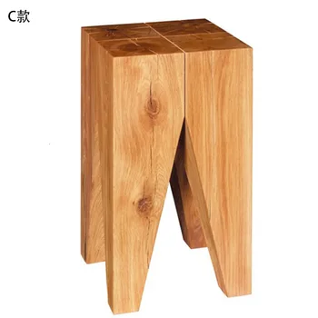 Šiaurės natūralaus medžio pincetu visą medžio masyvo kėdė sūpynės gabalas medinė kėdė arbatos stalo kūrybos apvalios taburetės medžio kelmas
