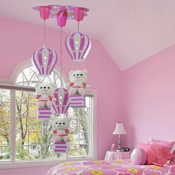 Šiaurės šalių šiuolaikinio minimalistinio vaikų balionas temą šviestuvo LED vaikų kambarį, berniukas, mergaitė, miegamojo apšvietimas