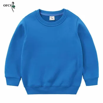 Žiemos Berniukai, kids Long sleeve T-shirt Kūdikių Drabužiai Paauglys sweatershirt Palaidinė viršūnes Vaikų megztinis Vientisų Spalvų Šiltų drabužių