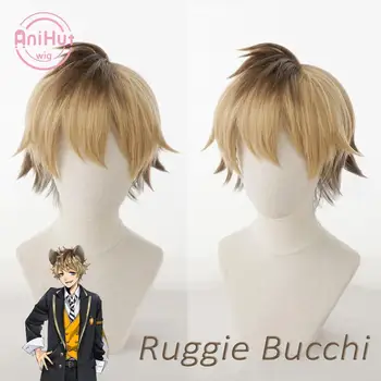 【Anihut】Ruggie Bucchi Cosplay Perukas Žaidimas Twisted Stebuklų Cosplay Karščiui Atsparių Sintetinių Plaukų Ruggie Bucchi Cosplay
