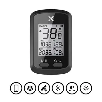 1.8 colių LCD Ekrano Mutifuction Dviračių Kompiuterio Belaidžio GPS Vandeniui MTB Kelių Dviračio Spidometras Heart-Rate-Monitor G/G Plus