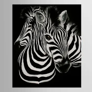 1 skydelis Juoda Ir Balta Drobė Menas Spausdinti Plakato Zebra Decoracion Infantiles Gyvūnų Tableau Kalėdų Dovana