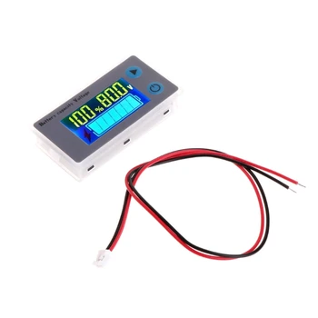 10-100V Universal Baterijos Talpa Voltmeter Testeris LCD Automobilinis Švino-rūgšties Indikatorius A69D