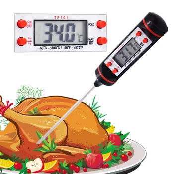 100vnt dhl, fedex karšto pardavimo Mėsos Kepimo Termometras Zondas Elektroninis GRILIS Termometrai Namų ūkio maisto produktų 40% nuolaida