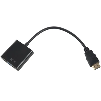 1080P HDMI į VGA, o Su Konverteris USB Maitinimo Adapteris Vaizdo Kabelis Juoda