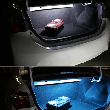 10vnt Balta LED Automobilių Auto Lemputės Interjero Rinkinys Licencijos Plokštės Šviesos Toyota Tundra 2007-Žemėlapis Dome Kamieno Lempos