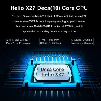 11.6 colių Gel X27 Deka Core Android 8.0 8GB RAM 128G ROM Tablet PC Dual SIM 4G LTE Ryšio Telefono 
