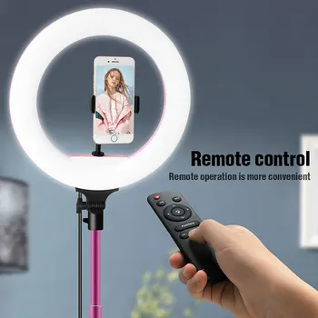 13inch LED Šviesos Žiedas Su Tablet Telefono Turėtojas & 2M Trikojo Fotografijos Rinkinys Makiažas Selfie Foto Live Stream Apšvietimas 