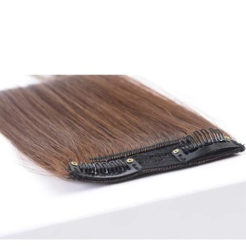 15-30 cm Ilgio Tiesios Įrašą Sintetinių Plaukų priauginimas Juoda Ruda Aukštos Tempreture Plaukų Gabalas Palaidi Plaukai Pratęsimo