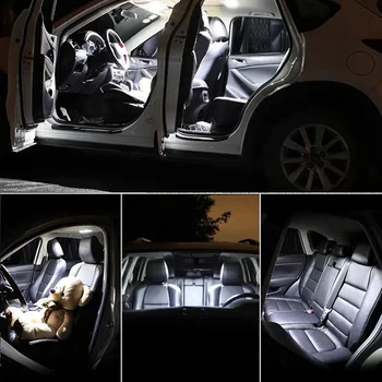 15vnt Balta Auto Interjeras, LED elektros Lemputes Rinkinio 2005-2010 M. Honda Odyssey Canbus Led Žemėlapis Dome Kamieno Licenciją Plokštelės Šviesos Lempos