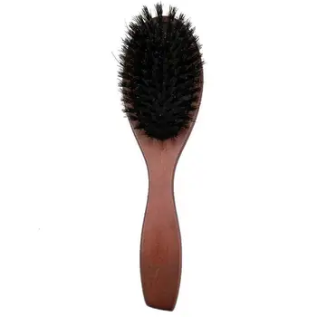 1Pcs Natūralių Šerno Šerių Hairbrush Masažas Šukos Anti-static Plaukų, Galvos odos ir Plaukų Mediniai Stiliaus Rankena Įrankis, Teptukas, Buko Šepetys P G5P1