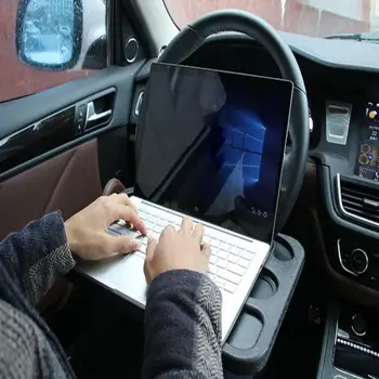 1X Automobilio vairo dėklas auto organizatorius darbą nešiojamas stovas gerti lentelės įrašą valgomasis maisto turėtojas M3J9