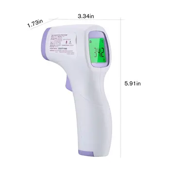 1pc Ne-susisiekite su Infraraudonųjų spindulių Termometras Kūdikiui Suaugusiųjų Infraraudonųjų spindulių Temperatūros Matuoklis Skaitmeninis Temperatūros Ginklą LCD Ekranas Termometras