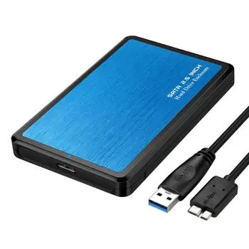 2.5 colio HDD SSD Talpyklos USB 3.0 prie SATA, Aliuminio Įstumkite Kietąjį Diską, Mobiliojo Atveju 5Gbps Išorės Saugojimo Priedai