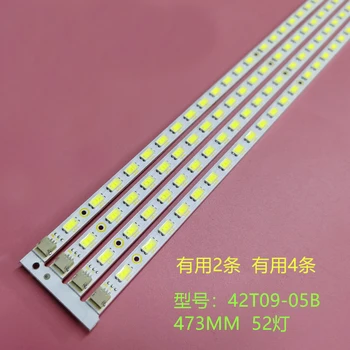 2 unids/lote para Changhong ITV42839E ITV42920DE LCD retroiluminada lámpara 42t09-05B pantalla T420HW07 V. 6 1 Nds = 52LED 472MM