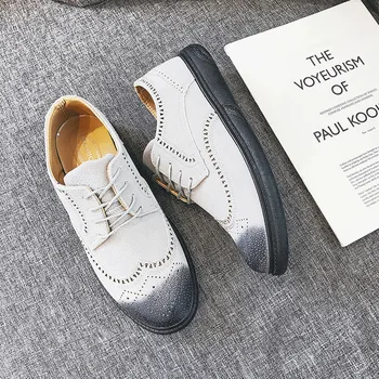 2019 m. rudenį nauji vyriški laisvalaikio bateliai Britų Bullock vyriški batai laukinių banga batų mados batai