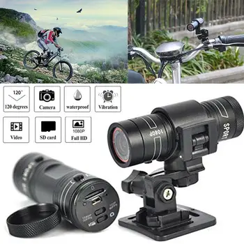 2020 1080P Mini kamera F9 HD dviračių motociklo šalmas Sporto kamera video recorder DV kameros laipsnį nuotolinio stebėti