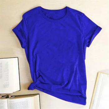 2020 Karšto Pardavimo Vasaros Raudona marškinėliai Kvėpuojantis Spausdinimo Nauja, T-shirt Graži vientisa spalva Grafinis Populiarus universalus T-shirt