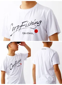 2020 Kvėpuojantis Žvejybos Drabužių trumpomis Rankovėmis Quick Dry Žvejybos Jersey Drabužių DAIWA Sportinę Vasaros Lauko Žvejybos T-Shirt