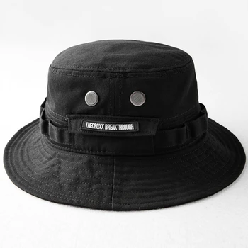 2020 Naujas Prekės ženklas juoda Žvejo skrybėlę Kibiro Kepurę Unisex Mados Hip-Hop Streetwear Vyrų, Moterų, šilto vėjo Kibiro Kepurę lauko