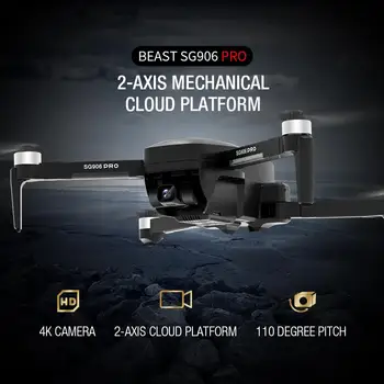 2020 Naujas Sg906pro 5g Wifi Fpv Drone Su Gps Brushless 4k Mechaninė Dvi ašis Anti-shake Fotoaparato Rc Sulankstomas Quadcopter Dron Dovana