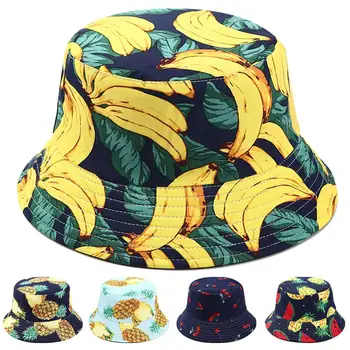 2020 Naujas Žvejo skrybėlę Kibiro Kepurę Unisex Mados Atogrąžų vaisių spausdinti Vyrai Moterys Vakarų stiliaus šiltas vėjo, Saulės skrybėlę lauko
